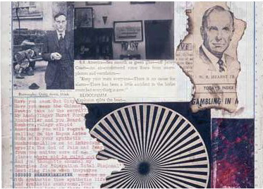 Collage from newspapers and photographs