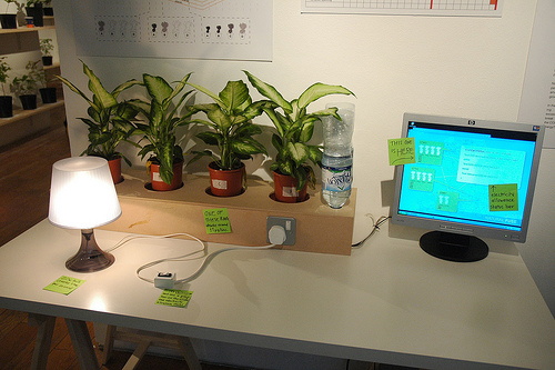 Photograph of the exhibition at Cube, Futuresonic 2009