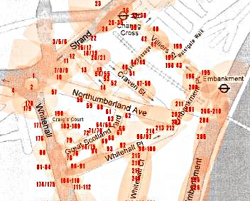 CCTV is part of the reassurance, of the spectacle of security theatre. (Map of Embankment)