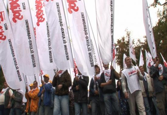 Demonstration in Warsow, Artur Zmijewski