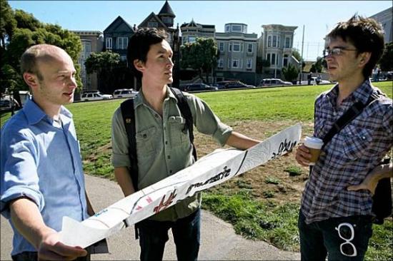 SFZero founders Sam Lavigne, Ian Kizu-Blair and Sean Mahan. Courtesy of Ian Kizu-Blair