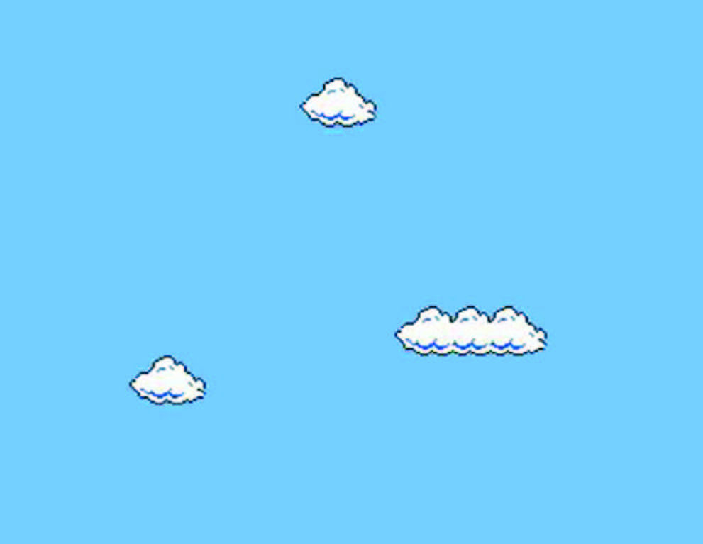 Image: Super Mario Cloud by Cori Arcangel (2002)