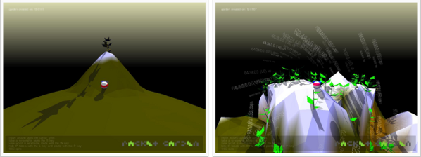 Screenshots from Packet Garden by Julian Oliver (2006)