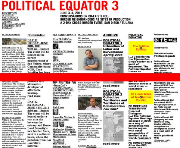 Political Equator 3 website