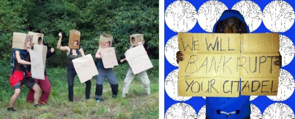Image by Laboratory of Insurrectionary Imagination (left) and Rachel Baker (right).