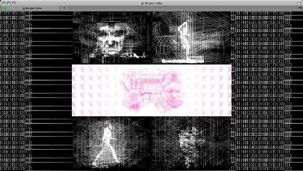 grid-portraits_screencap. "grid-portraits" a website of various animations related to my experiments with stereoscopic "wiggle", ascii art, and glitches. AB Miller. Link here...﻿