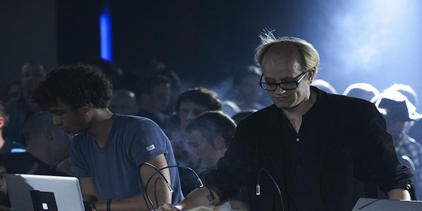 Tarik Barri (left) and Robert Henke (right) live