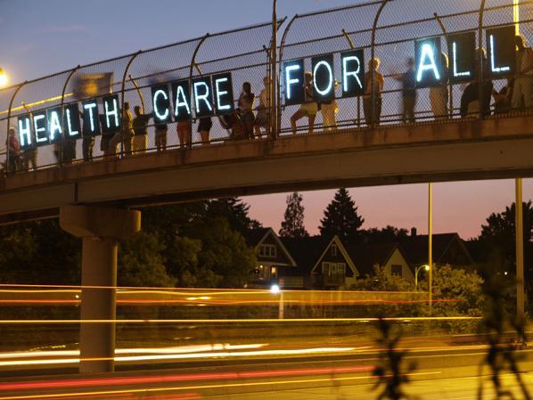 health care for all - the Overpass Light Brigade