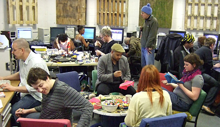  Access Space is the longest running free internet learning centre in the UK. The centre brings together old computers and new open source software to create a radical, sustainable response to industrial decline and social dislocation.