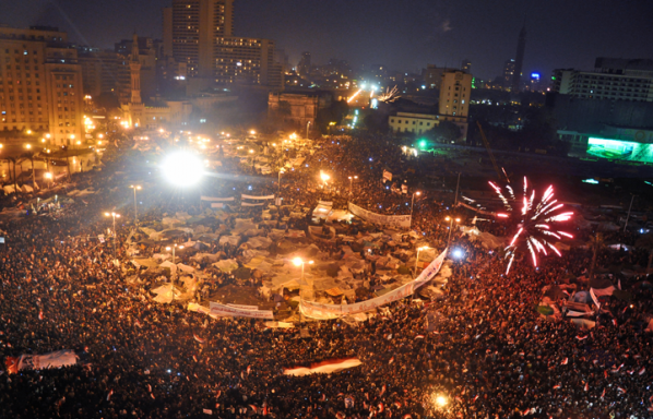 Tahrir Square on February 11, by Jonathan Rashad (CC-BY-2.0, 2011).