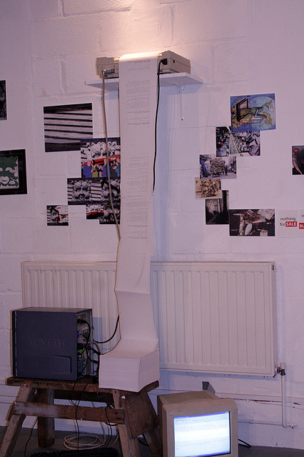 DIWO at the Dark Mountain exhibition at HTTP Gallery, December 2009 - January 2010