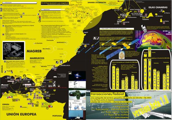 Close up - Tactical cartography of the Straits, in progress (Beta State - Side A) madiaq indymedia and hackitectura.net. Production: osfa