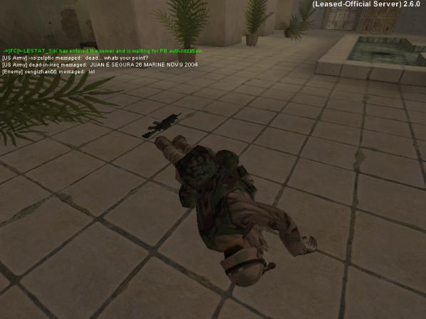 Joseph DeLappe, “dead...whats your point?" dead-in-iraq screenshot 2006-2011.