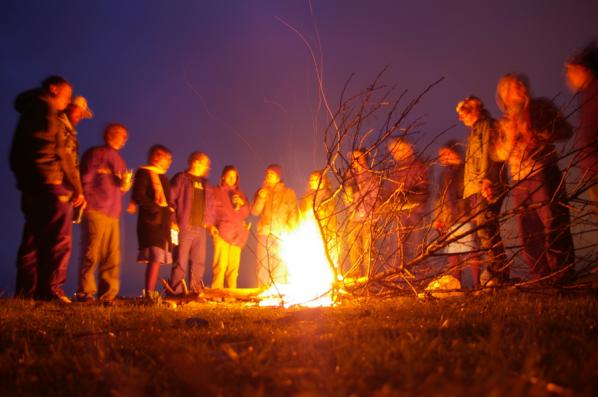 Walpurgis fire. “A serene moment before the next level in the struggle to free the commons” Comment and image by Mikael Altemark