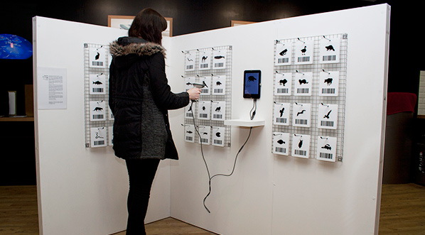 Crow_Sourcing by Andy Deck, at Trinity Leeds, February 2014