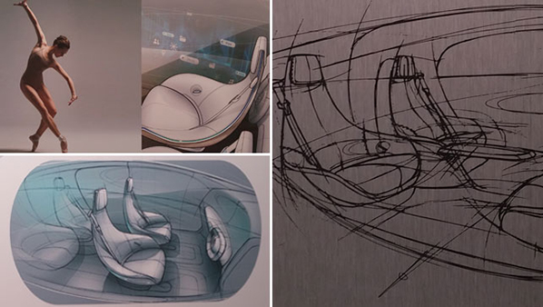 Artist impressions of the Mercedes-Benz F 015 interior.