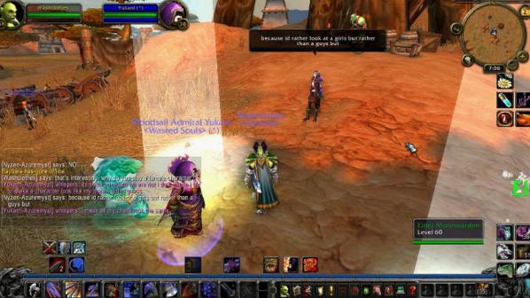 Angela Washko, "The Council on Gender Sensitivity and Behavioral Awareness in World of Warcraft", 2013, Screenshot﻿