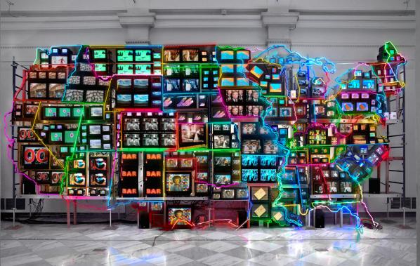Electronic Superhighway (1995) by Nam June Paik. Source - http://s.si.edu/1PuXfwI﻿