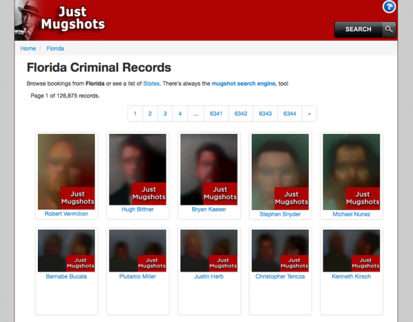 Obscurity cloned mugshote website