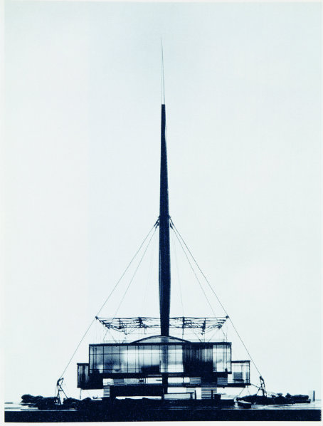 Vjenceslav Richter, Yugoslav Pavilion for World Expo 1958, photograph of model, 1956. Courtesy Museum of Contemporary Art, Zagreb.