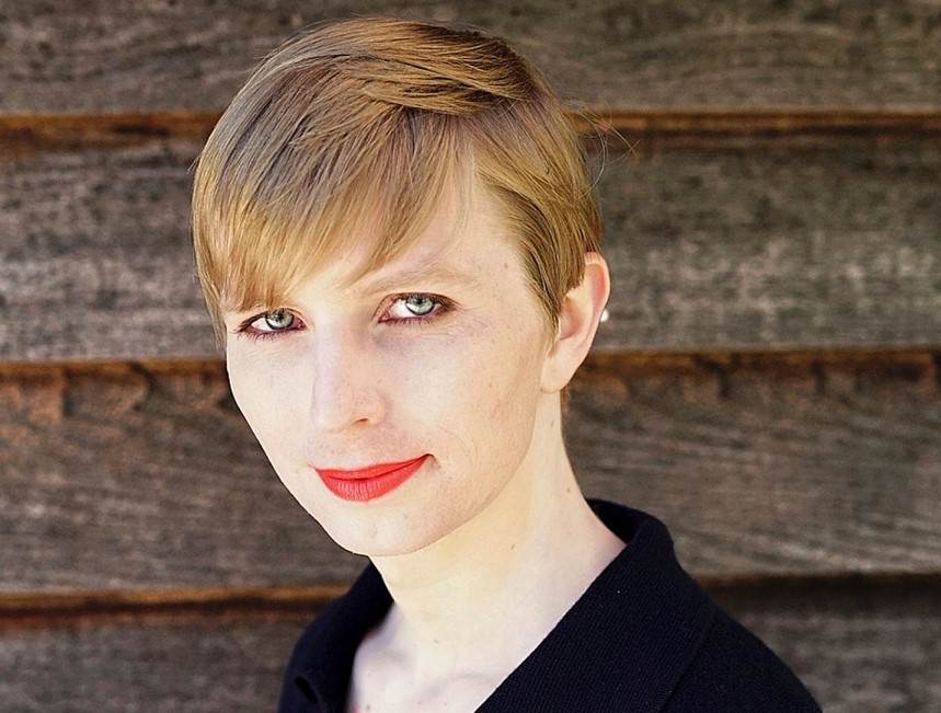 Chelsea Manning's first portrait photo after her release, 18th of May 2017 by Tim Travers Hawkins