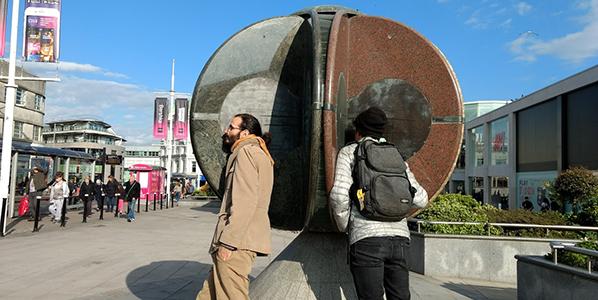Node guardians meeting Charlie Hooker's often forgotten digital sound sculptures in Brighton's Churchill Square