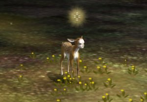 Screenshot of a deer from the game