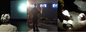 Quartet, Charmed, 3D, representation of alpha brain activity, multi-screen video projection
