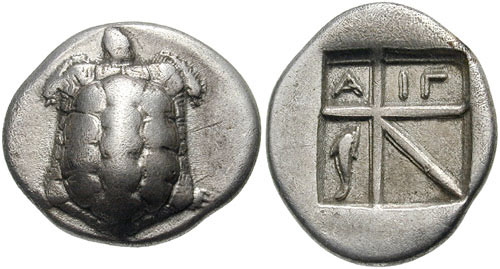 greek drachma, 600BC