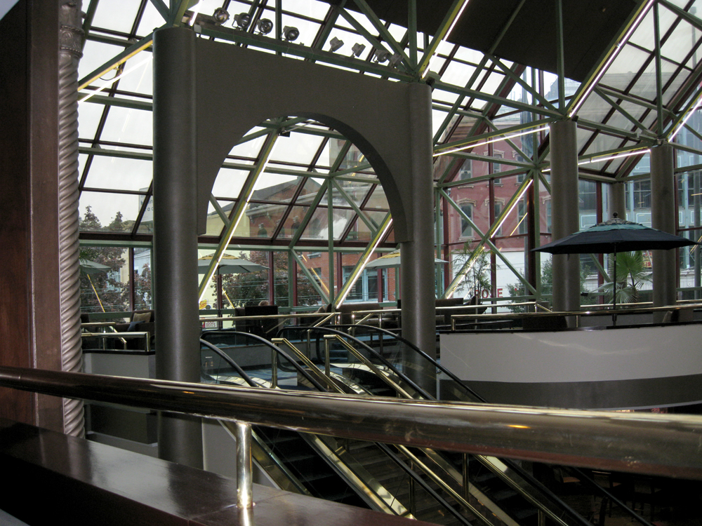 Atrium at &Now conference.  Millie was drawn to photographing industrial structures.