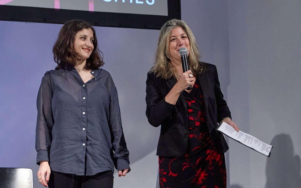 Lucia Conti, Editor in Chief “Il Mitte” (left), and Tatiana Bazzichelli, Founder and Programme Director of the Disruption Network Lab